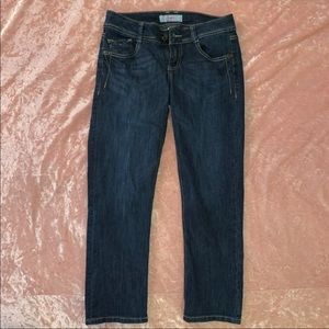 Medium Wash Crop Jeans